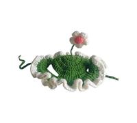 Knitted Dog Hat, Cute Pet Cap, Cozy Wool Hat, Handmade Weaving, Floral Design for Cats and Dogs Wonderful Gift for Pet Lovers, Use Special Occasions 20x20x2cm Multicolor