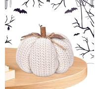 Knitted Pumpkin - Autumn Pumpkin Decoration, Handmade Harvest Ornament for Table Centerpieces, Fall Decor for Workplace, Shelves, Gathering, Bedroom, Living Room, Porch and Seasonal Display 7 Inches