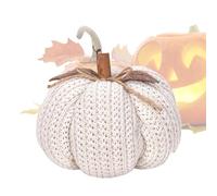 Knitted Pumpkin Pattern - Decor Knit Pumpkins | Reutilizable Orange Knitted Pumpkin | Soft Handmade Ornament for Action Table Centerpieces Festive Decorative Accent for Bedroom Porch Workplace