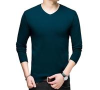 Knittedtops Mode Comfortable Casual Longsleevesweater All-Match Classic Retro Knit Sweater Temperament Business Modern Men Knitwear M-Dark Blue M