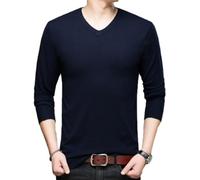 Knittedtops Mode Comfortable Casual Longsleevesweater All-Match Classic Retro Knit Sweater Temperament Business Modern Men Knitwear C-Navy 5XL