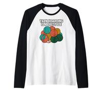 Knitter Crochet Yarn Hoarding Is A Lifestyle Camiseta Manga Raglan