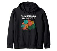 Knitter Crochet Yarn Hoarding Is A Lifestyle Sudadera con Capucha
