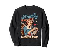 Knitter Knitter Yarn Lover Tejer es mi deporte favorito Sudadera