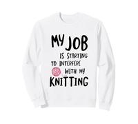 Knitter Mi Trabajo está empezando a interferir con mi Tejido Sudadera