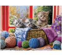 Knittin' Kittens EuroGraphics Knittin' Kittens 500-Piece Puzzl (Importación USA)