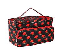 Knitting Bag, Crochet Yarn Storage Tote, Portable Project Organizer (14.17x5.91x7.48 Inches), Yarn Holder Pouch for Knitting Needles, Hooks, and Craft Accessories