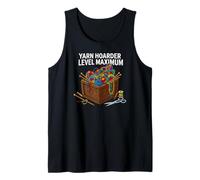 Knitting Crochet Yarn Hoarder Level Maximum Camiseta sin Mangas