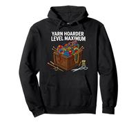 Knitting Crochet Yarn Hoarder Level Maximum Sudadera con Capucha