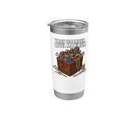 Knitting Crochet Yarn Hoarder Level Maximum Vaso térmico de acero inoxidable de doble pared