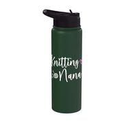 Knitting Lover Nana Grandma Who Loves to Knit Stainless Steel Insulated Water Bottle