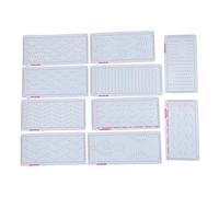 Knitting Machine Punch Cards Professional Durable Plastic Knitting Flower Cards Set of 10 Patterns for Silver Reed Knitting Machine Household Use