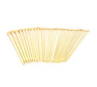 Knitting Needles Set 36 Pcs Carbonized Bamboo Single Pointed Knitting Needles for Beginners and Knitting Enthusiasts 18 Sizes Smooth Lightweight DIY Craft Yarn Needles