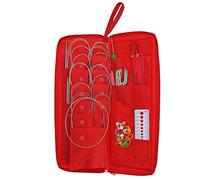 Knitting Needles Set Stainless Steel Glossy Durable Space Saving Portable Wide Application Knitting Needles for Weaving Knitting Handcrafted DIY Projects Household Most Age Groups