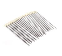 Knitting Needles Stainless Steel 22Pcs Straight Single Pointed Handmade Wool Weaving Tools for DIY Knitting Projects Sweater Scarf Hat Socks Gloves Shoes (35cm / 13.8in)