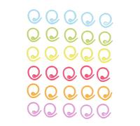 Knitting Stitch Rings Colorful Durable Metal Stitch Marker Rings for Knitting Crochet Sewing Craft 30pcs Random Candy Colors