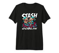 Knitting Yarn Hoarder Stash Goblin Crochet Crafter Camiseta Premium
