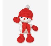 Knitty Critters - Twinkle Snowman | Kit de amigurumis de Navidad de hilo súper suave para ganchillo