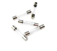 KNIUWMBMH 50 unids/Lote Set 6x30mm 0.5A 1A 2A 3A 5A 6A 7A 8A 10A 15A 20A 25A30A Kits Surtidos de fusibles de Tubo de Vidrio de soplado rápido, fusibles de Vidrio de soplado rápido(6 Years)