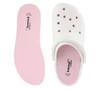 Knixmax Outdoor - Pack de 2 pares de plantillas extra finas para zuecos de Crocs, inserciones cómodas para plantillas Birkenstock - Zapatos de jardín - Calzado acuático