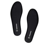 Knixmax Plantillas Memory Foam para Zapatos de Mujer y Hombre, Plantillas Confort Amortiguadoras Cómodas y Flexibles para Trabajo, Deportes, Caminar, Senderismo, EU45 Negro