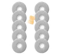 KNJOMZIE Juego de 10 mopas para Dreame X50, L10s, L20, X40 Ultra, Xiaomi X20 Plus, S20, Deebot T30 Pro Omni, paños de microfibra, lavables y reutilizables