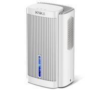 KNKA Deshumidificador, 1,1 l/día, Deshumificador, Ruido inferior a 28dB, Desumidifador para baños, habitaciones y sótanos de menos de 30 m², con Apagado Automático y Función de Descongelación (Blanco)