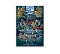 KNKncnv An American Werewolf in London Poster Decorativo Pintura Lienzo Arte de Pared Salón Póster Dormitorio Pintura, Arte de Pared Impresión de Imagen Moderna Decoración de Habitación Familiar 40 x