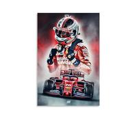 KNKncnv Charles Leclerc Racing (2) Póster Pintura Decorativa Lienzo Arte de Pared Salón Póster Dormitorio Pintura, Arte de Pared Impresión de Imagen Moderna Decoración de Habitación Familiar 08 x 12