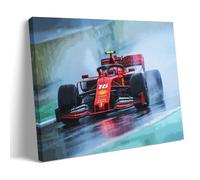 KNKncnv Charles Leclerc Racing Poster Pintura Decorativa Lienzo Arte de Pared Salón Póster Dormitorio Pintura, Arte de Pared Impresión de Imagen Moderna Decoración de Habitación Familiar 20 x 30