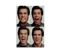 KNKncnv Jim Carrey Actor Póster Pintura Decorativa Lienzo Arte de Pared Salón Póster Dormitorio Pintura, Arte de Pared Impresión de Imagen Moderna Decoración de Habitación Familiar 40 x 60 cm