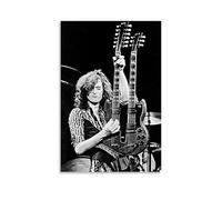 KNKncnv Jimmy Page Fanart Póster Pintura Decorativa Lienzo Arte de Pared Salón Póster Dormitorio Pintura, Arte de Pared Impresión de Imagen Moderna Decoración de Habitación Familiar 08 x 12 Pulgadas