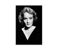 KNKncnv Marlene Dietrich Póster Pintura Decorativa Lienzo Arte de Pared Salón Póster Dormitorio Pintura, Arte de Pared Impresión de Imagen Moderna Decoración de Habitación Familiar 24 x 36 Pulgadas