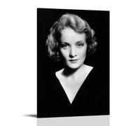 KNKncnv Marlene Dietrich Póster Pintura Decorativa Lienzo Arte de Pared Salón Póster Dormitorio Pintura, Arte de Pared Impresión de Imagen Moderna Decoración de Habitación Familiar 20 x 30 Pulgadas