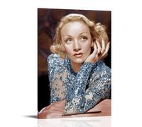 KNKncnv Marlene Dietrich Star Póster Pintura Decorativa Lienzo Arte de Pared Salón Póster Dormitorio Pintura, Arte de Pared Impresión de Imagen Moderna Decoración de Habitación Familiar 30 x 45 cm