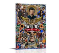 KNKncnv Narcos Mexico Fanart Póster Pintura Decorativa Lienzo Arte de Pared Salón Póster Dormitorio Pintura, Arte de Pared Impresión de Imagen Moderna Decoración de Habitación Familiar 24 x 36