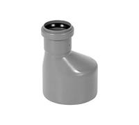 KNM TRADE reducción larga HT DN 110 a 50 - adaptador de PP gris para sistema de drenaje