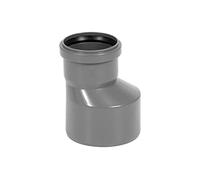 KNM TRADE reducción larga HT DN 110 a 75 - racor de transición de PP gris para desagüe interior