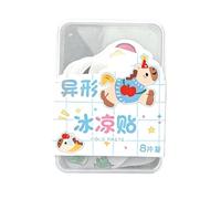 KNMDXD Parche Frío - 8 Piezas Instantáneo Verano Duradero | Compresas Frías Instantáneas Niños Adultos,Para Acampada, Viajes, Deportes, Correr, Senderismo, Escalada,