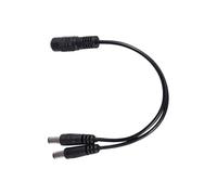 KNNGZTSSR Cable de conversión de Monitor de 5,5 x 2,1 mm, Divisor de CC de 1 a 2 Macho/Hembra for cámara de Seguridad CCTV.