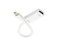 KNNGZTSSR Cable de conversión de Monitor Mini DisplayPort a HDMI, Compatible con Apple MacBook, Air Pro 1080P 4K Adaptador Mini DP Macho a HDMI Hembra Cable de conversión de Pantalla(White)