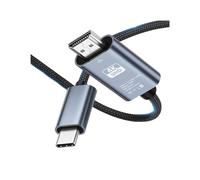 KNNGZTSSR Cable de conversión de Monitor USB C a HDMI de 6,6 pies, 4K a 60 Hz, Trenzado, Tipo C a HDMI, Adaptador de ultraalta Velocidad for MacBook, Pixel, iPad, DELL Display Conversion Line