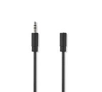 KnnX 28123 - Cable de extensión de Audio - Conector de línea Macho a Hembra de 3,5 mm - Longitud: 3 m