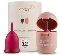 Knoah - Copa menstrual con taza esterilizadora, reutilizable, fácil de usar, tamaño pequeño KAVODA