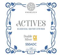 KNOBLOCH STRINGS - Cuerdas de Guitarra Española | 550ADC Double Silver CX Carbon | Tensión Alta 36.5 | Graves Brillantes | Agudos Cautivadores | Juego cuerdas para Flamenca y Clásica | Hechas España