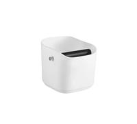knock box, Caja cuadrada de 1,2 l for café con almohadillas antideslizantes y barra extraíble, accesorios profesionales for baristas en casa.,for Coffee Grinding(White 1.2L)
