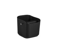 knock box, Caja de café cuadrada de 1,2 l con almohadillas antideslizantes y barra extraíble, accesorios profesionales for baristas en casa.,for Coffee Grinding(Black 1.2L)