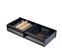 knock box, Caja de café espresso, contenedor metálico con dos cajones (negro/blanco),for Coffee Grinding(Two Drawer-white)