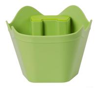 Knock Box - Caja para café expreso con zona de apisonamiento y base de mango en ABS con base de silicona (verde)
