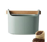 Knock Box para café - Knock Box para posos de café , contenedor para café expreso extraíble | Cubo de basura para residuos molidos antideslizante a prueba de golpes de 1300 ml,